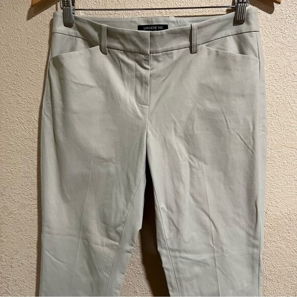 Lafayette 148 New York cream cropped pants - Picture 2 of 6